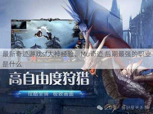 最新奇迹游戏sf大神经验、Mu奇迹 后期最强的职业是什么 第1张