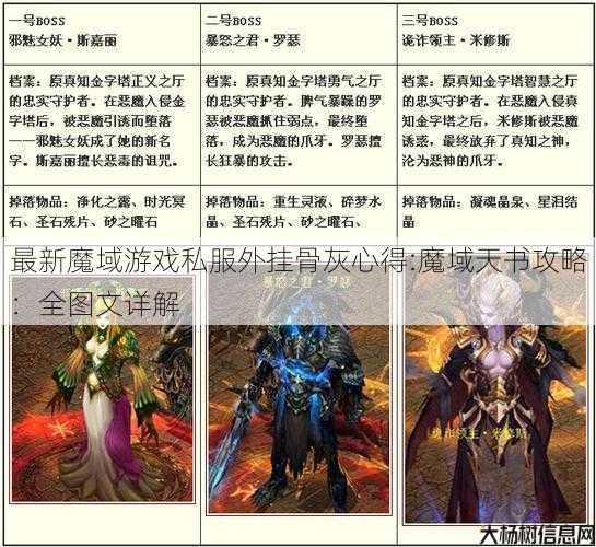 最新魔域游戏私服外挂骨灰心得:魔域天书攻略：全图文详解 第1张