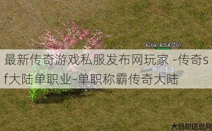 最新传奇游戏私服发布网玩家 -传奇sf大陆单职业-单职称霸传奇大陆