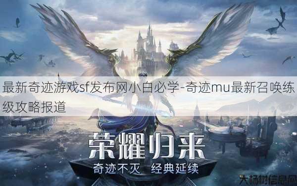 最新奇迹游戏sf发布网小白必学-奇迹mu最新召唤练级攻略报道 第1张