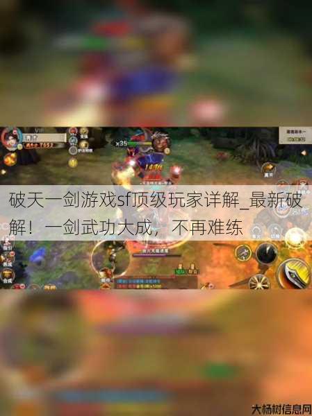 破天一剑游戏sf顶级玩家详解_最新破解！一剑武功大成，不再难练　