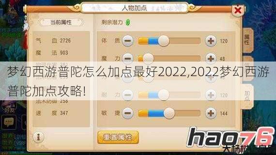 梦幻西游普陀怎么加点最好2022,2022梦幻西游普陀加点攻略! 第1张