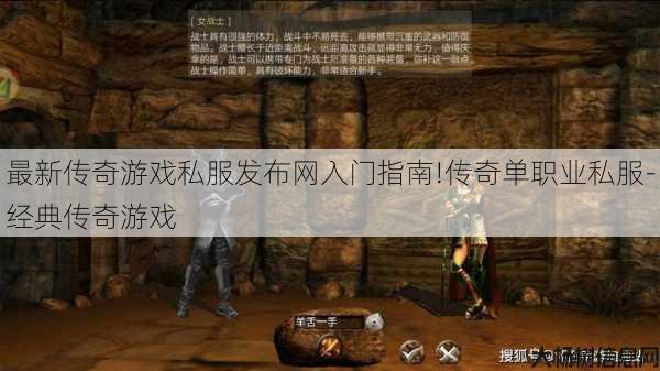 最新传奇游戏私服发布网入门指南!传奇单职业私服-经典传奇游戏