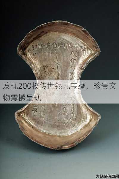 发现200枚传世银元宝藏，珍贵文物震撼呈现 第1张
