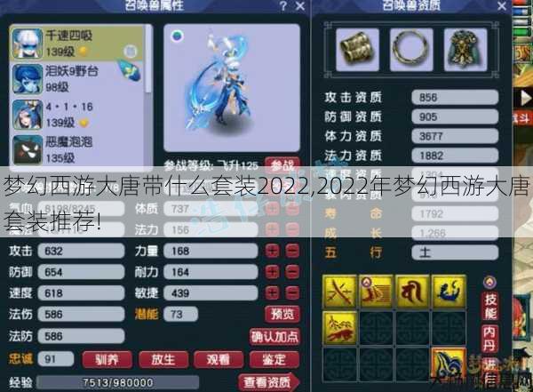 梦幻西游大唐带什么套装2022,2022年梦幻西游大唐套装推荐!