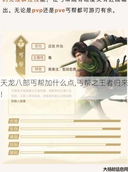 天龙八部丐帮加什么点,丐帮之王者归来! 第1张