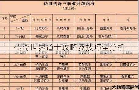 传奇世界道士攻略及技巧全分析 第1张