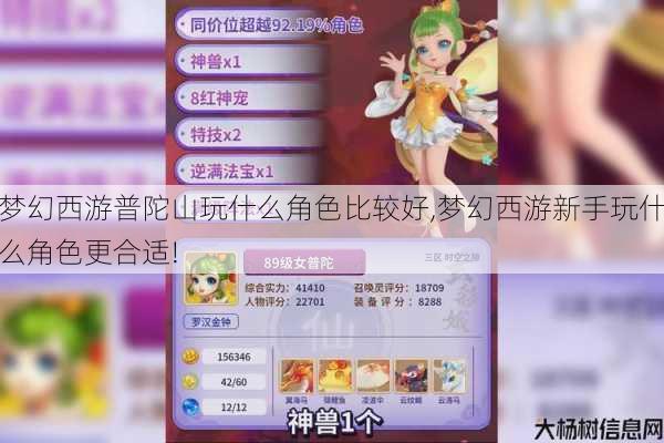 梦幻西游普陀山玩什么角色比较好,梦幻西游新手玩什么角色更合适! 第1张