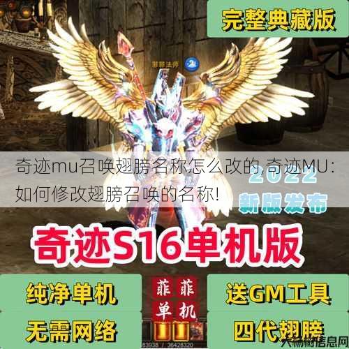 奇迹mu召唤翅膀名称怎么改的,奇迹MU:如何修改翅膀召唤的名称! 第1张 奇迹mu召唤翅膀名称怎么改的,奇迹MU:如何修改翅膀召唤的名称! 第1张