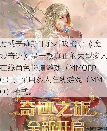 魔域奇迹新手必看攻略\n《魔域奇迹》是一款真正的大型多人在线角色扮演游戏（MMORPG），采用多人在线游戏（MMO）模式。 第1张