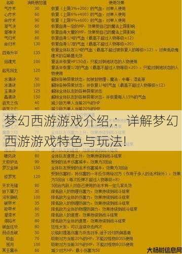 梦幻西游游戏介绍,：详解梦幻西游游戏特色与玩法! 第1张