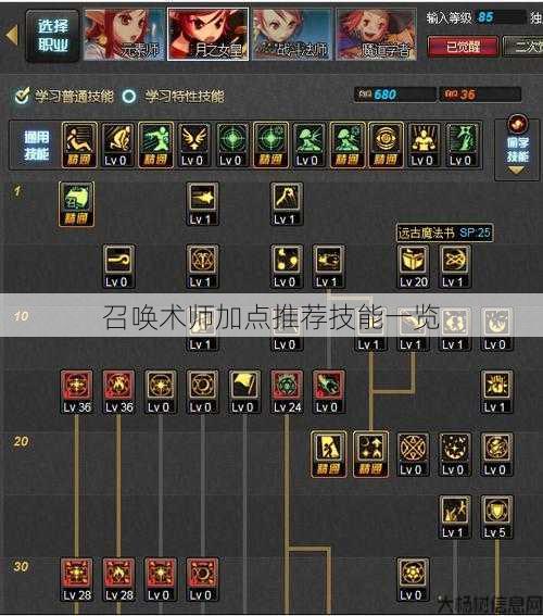 召唤术师加点推荐技能一览 第1张
