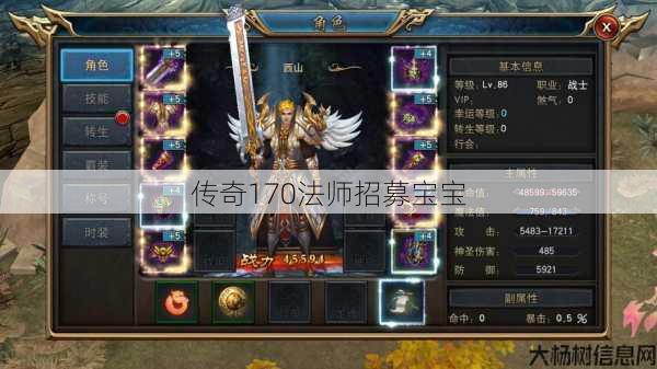 传奇170法师招募宝宝 第1张