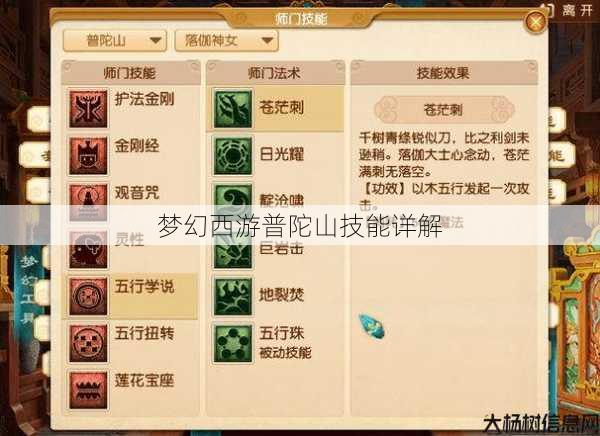 梦幻西游普陀山技能详解 第1张 梦幻西游普陀山技能详解 第1张