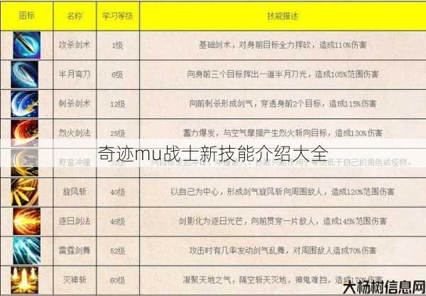 奇迹mu战士新技能介绍大全 第1张 奇迹mu战士新技能介绍大全 第1张