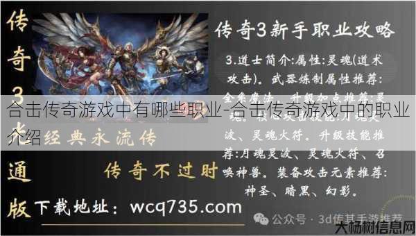 合击传奇游戏中有哪些职业-合击传奇游戏中的职业介绍
