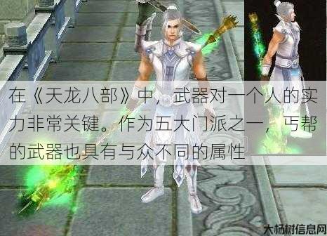 在《天龙八部》中，武器对一个人的实力非常关键。作为五大门派之一，丐帮的武器也具有与众不同的属性 第1张