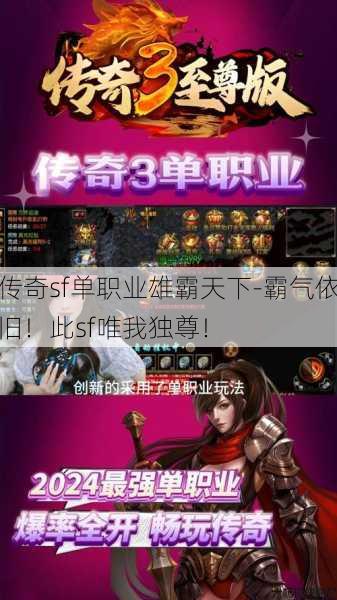 传奇sf单职业雄霸天下-霸气依旧！此sf唯我独尊！ 第1张