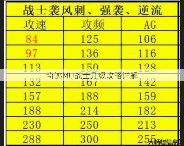 奇迹MU战士升级攻略详解 第1张