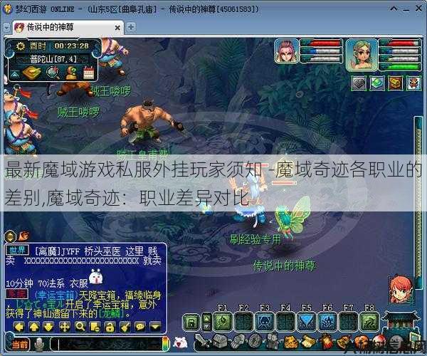 最新魔域游戏私服外挂玩家须知 -魔域奇迹各职业的差别,魔域奇迹：职业差异对比 第1张