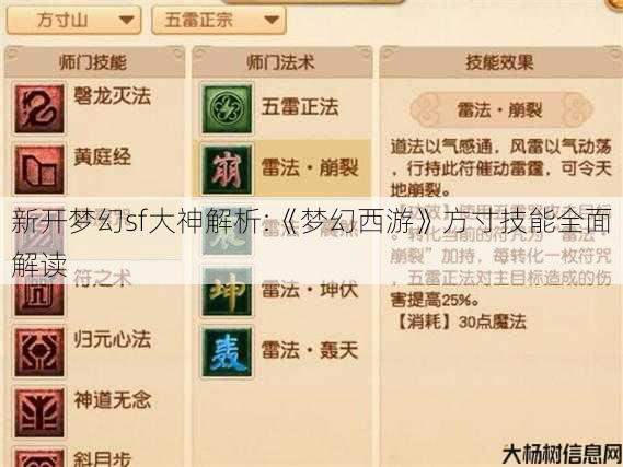 新开梦幻私服大神解析:《梦幻西游》方寸技能全面解读
