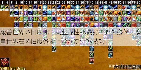 魔兽世界怀旧服哪个职业野性PK最好?野外必学:魔兽世界在怀旧服务器上学习专业PK技巧!