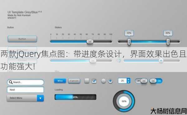 两款jQuery焦点图：带进度条设计，界面效果出色且功能强大! 第2张