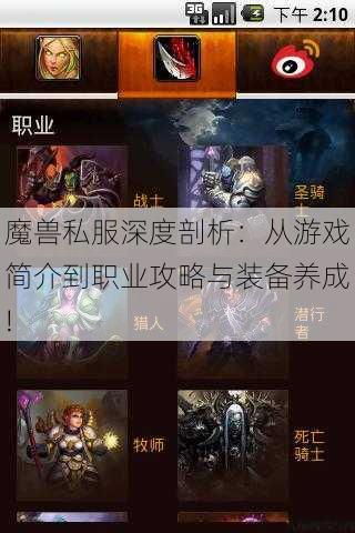 魔兽私服深度剖析：从游戏简介到职业攻略与装备养成! 第2张