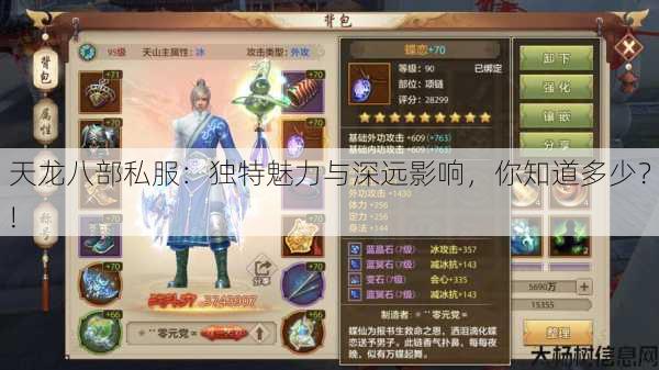 天龙八部公益私服:独特魅力与深远影响,你知道多少?! 第1张 天龙八部公益私服:独特魅力与深远影响,你知道多少?! 第1张