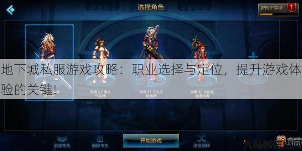地下城私服游戏攻略：职业选择与定位，提升游戏体验的关键! 第2张