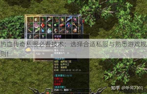 热血传奇私服必看技术：选择合适私服与熟悉游戏规则! 第1张
