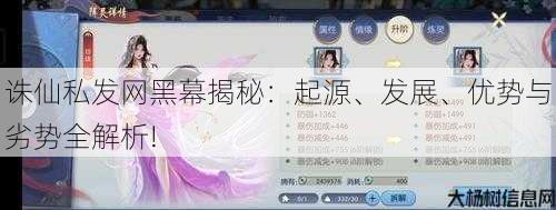 诛仙私发网黑幕揭秘：起源、发展、优势与劣势全解析! 第1张