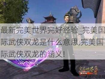 最新完美世界完好经验_完美国际武侠双龙是什么意思,完美国际武侠双龙的涵义! 第1张