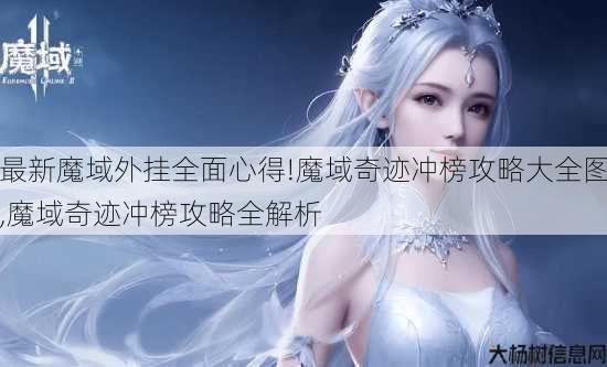 最新魔域外挂全面心得!魔域奇迹冲榜攻略大全图,魔域奇迹冲榜攻略全解析 第3张