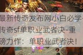 最新传奇发布网小白必学-传奇sf单职业武者决-重磅力作：单职业武者决！