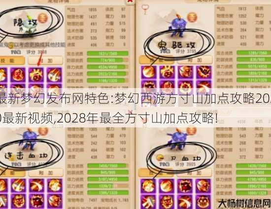 最新梦幻发布网特色:梦幻西游方寸山加点攻略2020最新视频,2028年最全方寸山加点攻略! 第3张 最新梦幻发布网特色:梦幻西游方寸山加点攻略2020最新视频,2028年最全方寸山加点攻略! 第3张