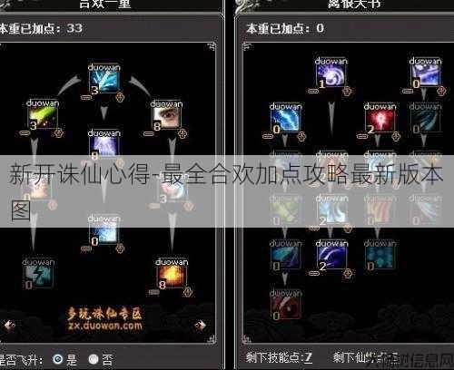 新开诛仙心得-最全合欢加点攻略最新版本图