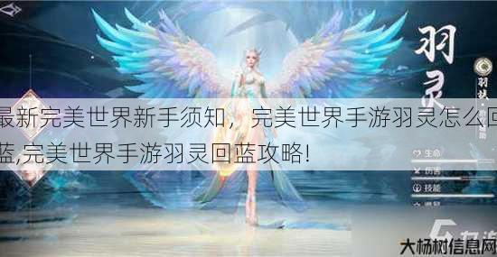最新完美世界新手须知，完美世界手游羽灵怎么回蓝,完美世界手游羽灵回蓝攻略! 第2张