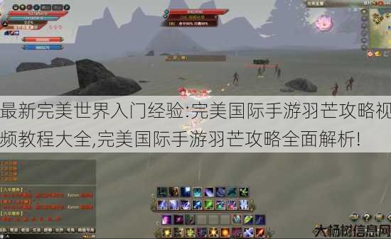 最新完美世界入门经验:完美国际手游羽芒攻略视频教程大全,完美国际手游羽芒攻略全面解析! 第1张