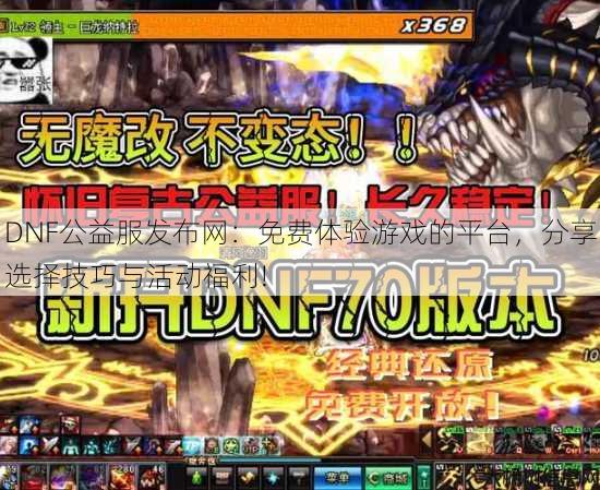 DNF公益服发布网：免费体验游戏的平台，分享选择技巧与活动福利!