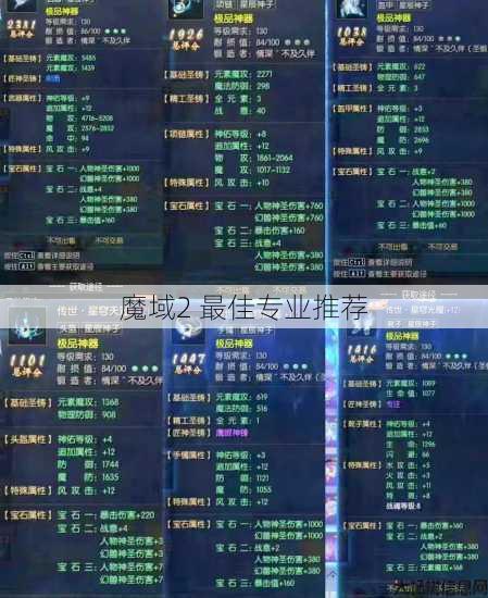 魔域2 最佳专业推荐 第1张 魔域2 最佳专业推荐 第1张