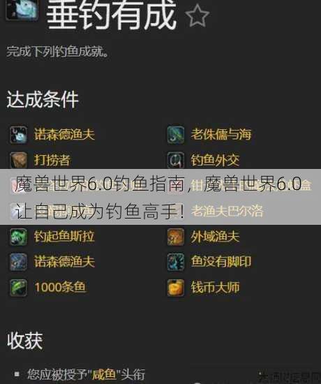 魔兽世界6.0钓鱼指南,魔兽世界6.0 让自己成为钓鱼高手! 第1张 魔兽世界6.0钓鱼指南,魔兽世界6.0 让自己成为钓鱼高手! 第1张