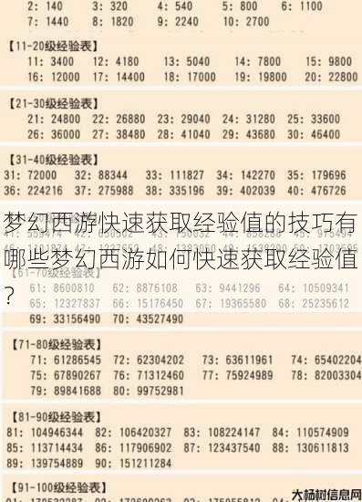 梦幻西游快速获取经验值的技巧有哪些梦幻西游如何快速获取经验值？ 第1张