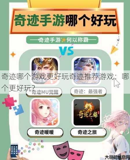 奇迹哪个游戏更好玩奇迹推荐游戏：哪个更好玩？ 第1张