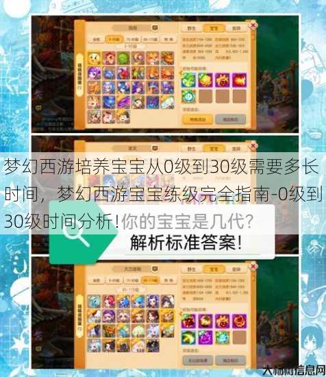 梦幻西游培养宝宝从0级到30级需要多长时间,梦幻西游宝宝练级完全指南-0级到30级时间分析! 第1张 梦幻西游培养宝宝从0级到30级需要多长时间,梦幻西游宝宝练级完全指南-0级到30级时间分析! 第1张