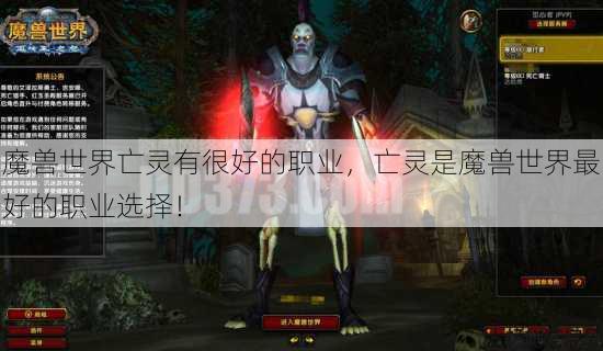 魔兽世界亡灵有很好的职业，亡灵是魔兽世界最好的职业选择！ 第1张