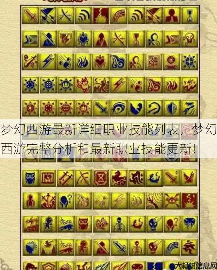 梦幻西游最新详细职业技能列表，梦幻西游完整分析和最新职业技能更新！ 第1张