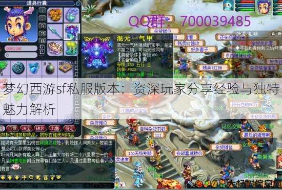 梦幻西游sf私服版本：资深玩家分享经验与独特魅力解析 第1张
