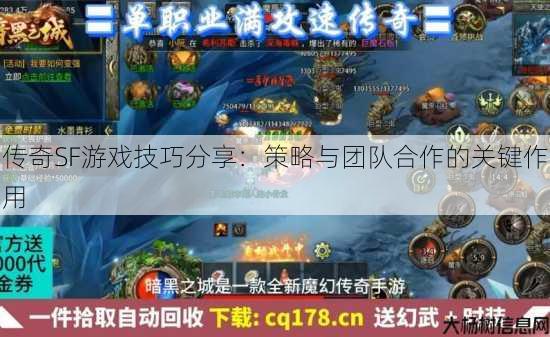 传奇SF游戏技巧分享：策略与团队合作的关键作用