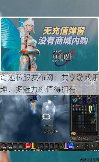 奇迹私服发布网：共享游戏乐趣，多魅力你值得拥有 第2张